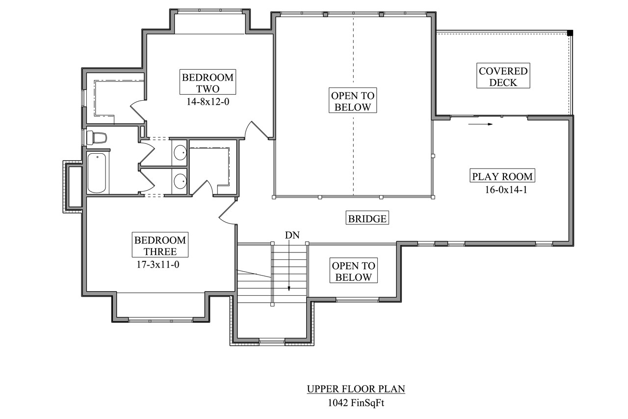 Craftsman House Plan - Rim Rock 69562 - 2nd Floor Plan