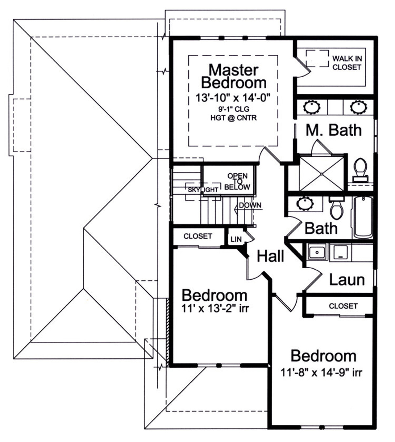 Secondary Image - Contemporary House Plan - The Valencia 70216 - 2nd Floor Plan