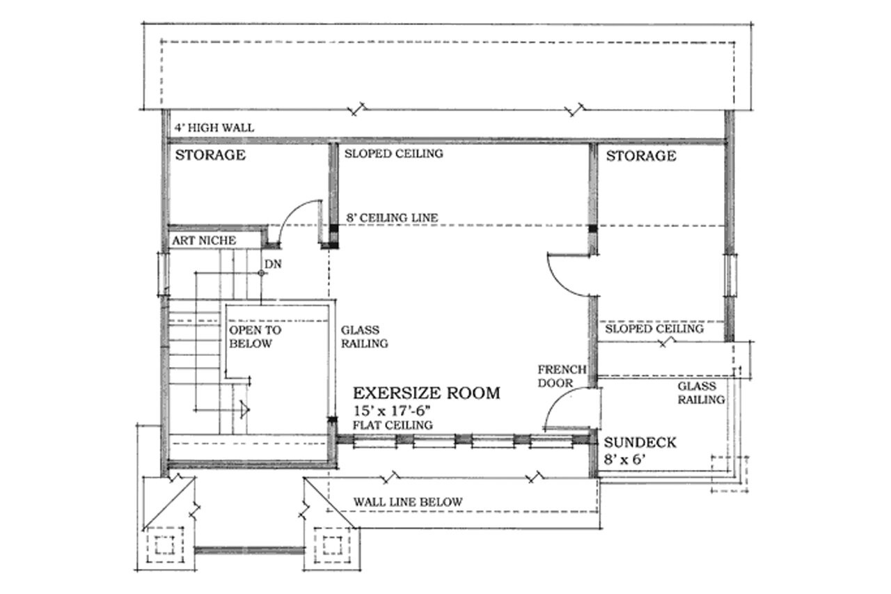 Secondary Image - Craftsman House Plan - Seakyte 70329 - 2nd Floor Plan