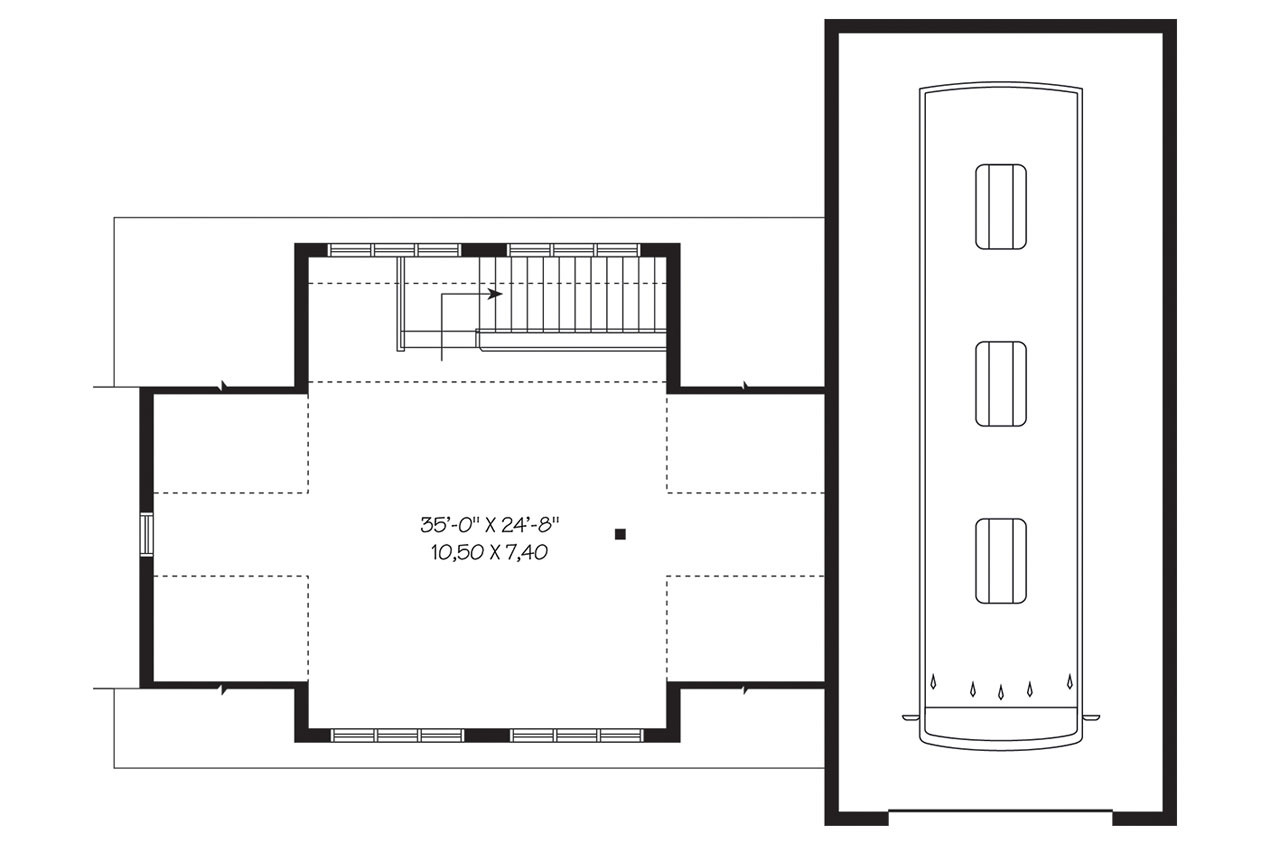 Secondary Image - Country House Plan - Cottonwood 70798 - 2nd Floor Plan