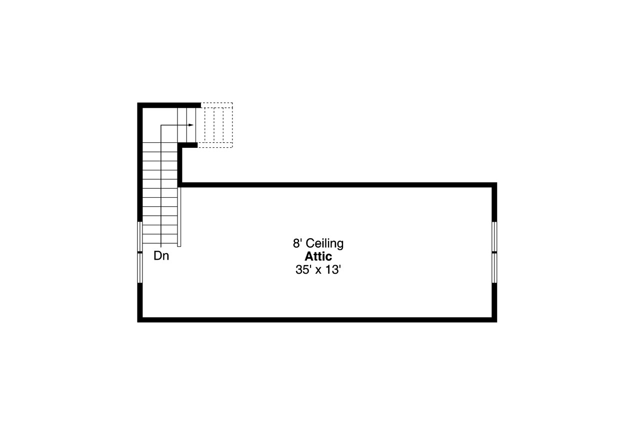 Secondary Image - Farmhouse House Plan - 70875 - 2nd Floor Plan