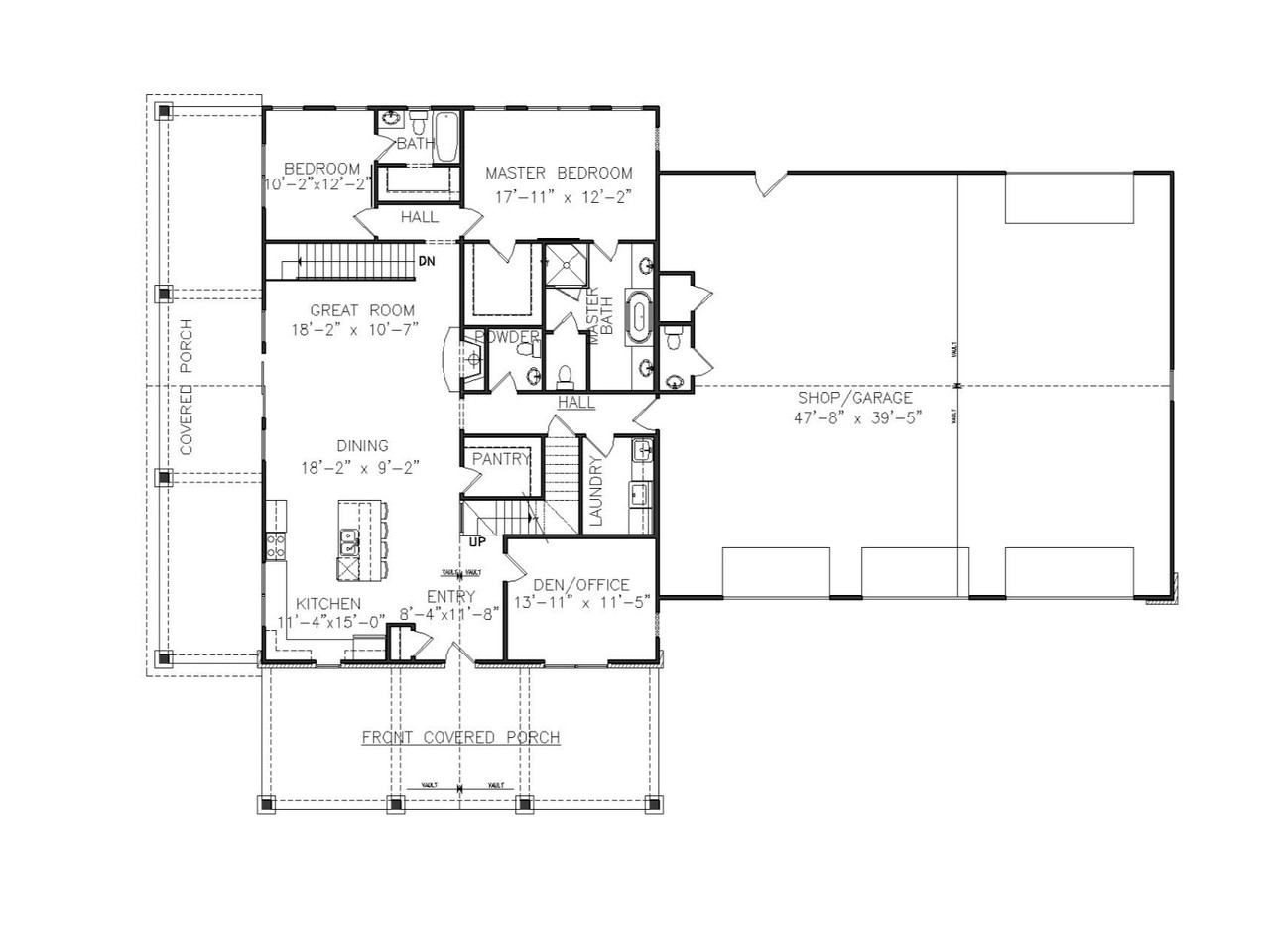 Traditional House Plan - Autumn Dew 71618 - 1st Floor Plan