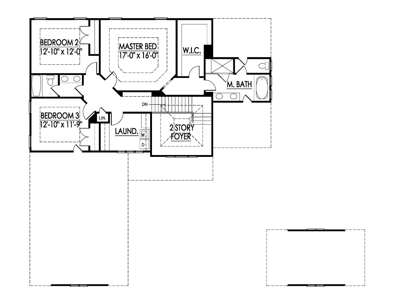 Craftsman House Plan - 71936 - 2nd Floor Plan