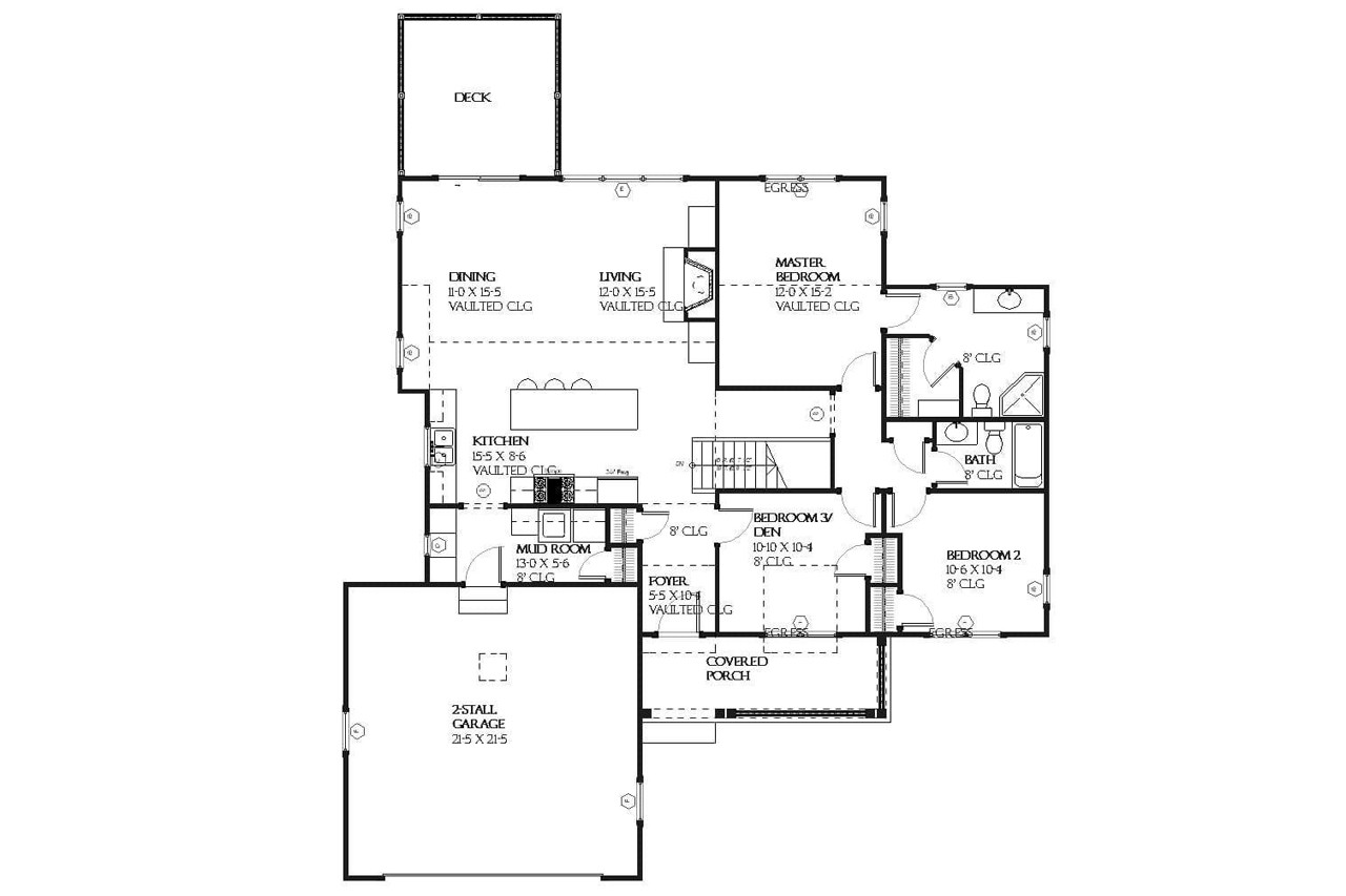 Farmhouse House Plan - Jersey 72761 - 1st Floor Plan