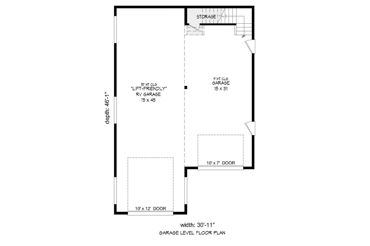 Traditional House Plan - Overlake 73196 - 1st Floor Plan