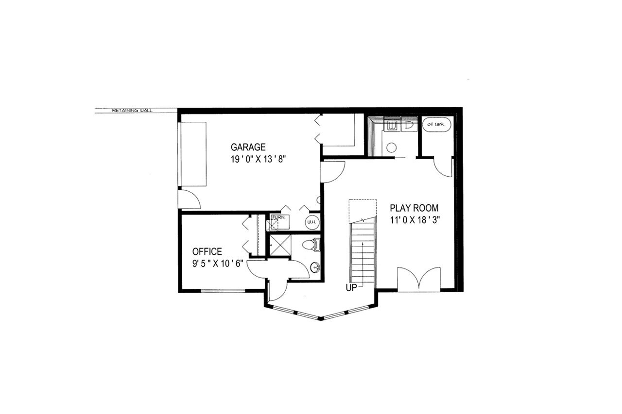 Lodge Style House Plan - 73923 - Basement Floor Plan