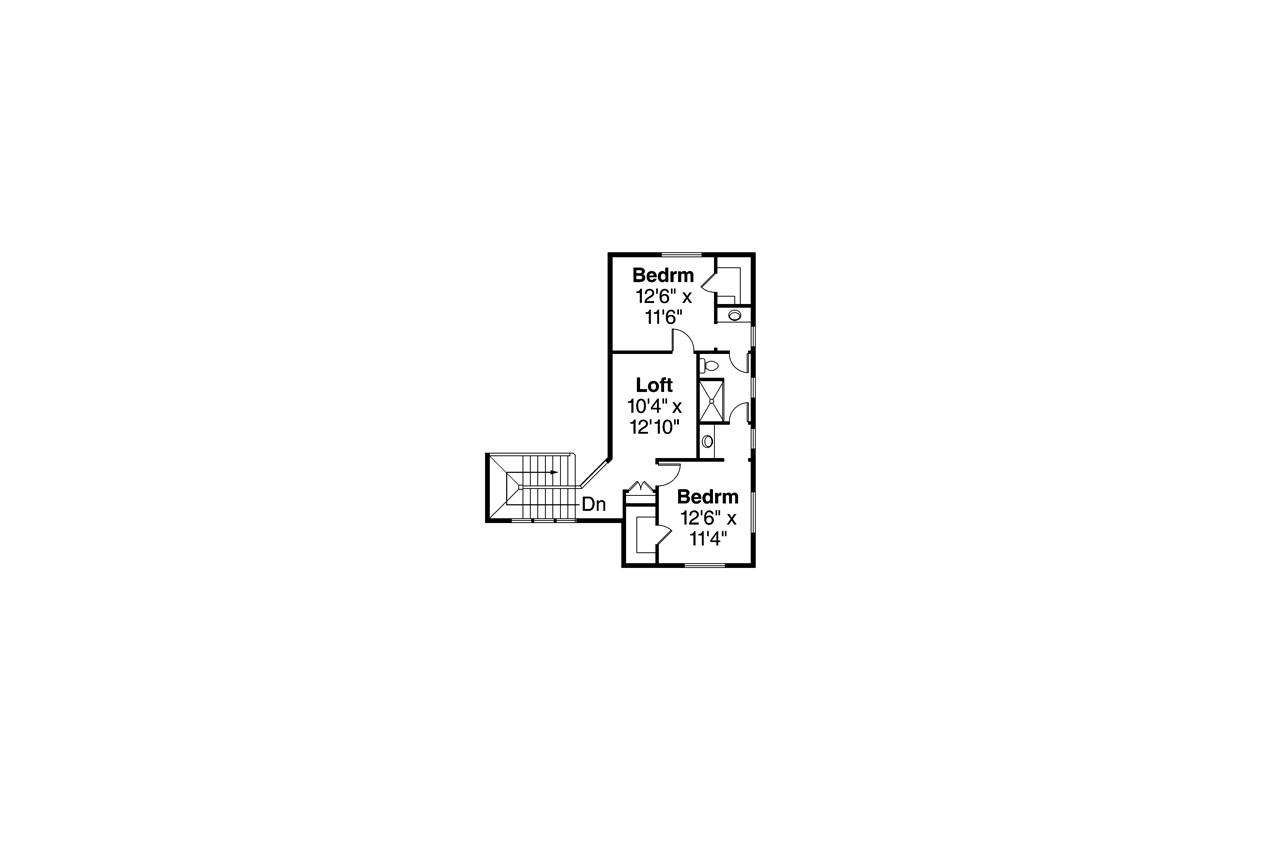 Secondary Image - Contemporary House Plan - Quail Ridge 75294 - 2nd Floor Plan