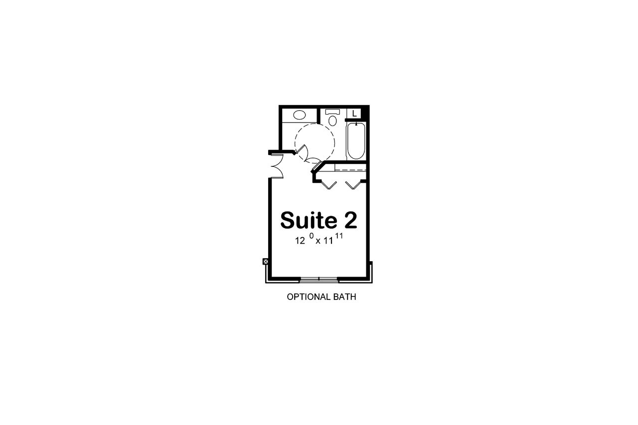 European House Plan - Tucker Grove 76155 - Optional Floor Plan