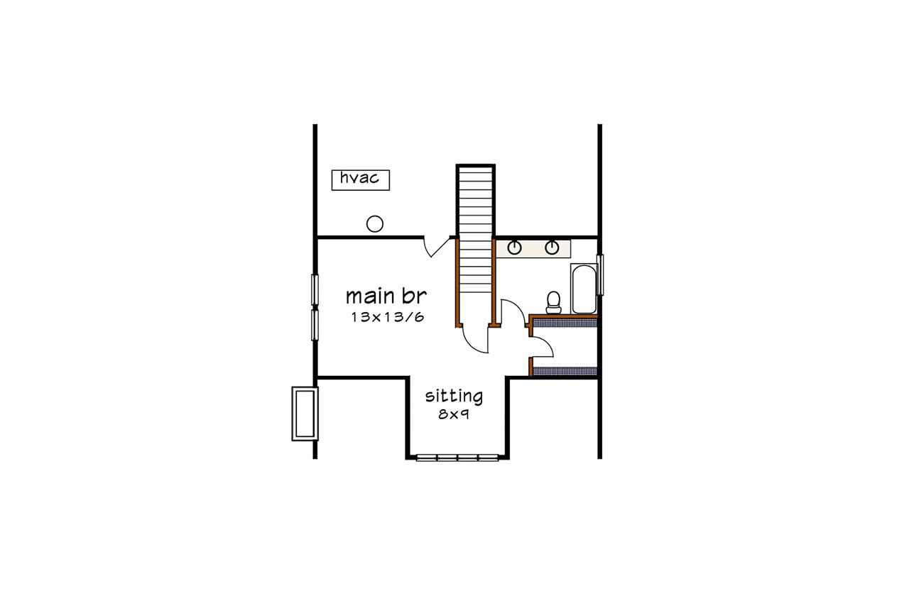 Cottage House Plan - 76738 - 2nd Floor Plan