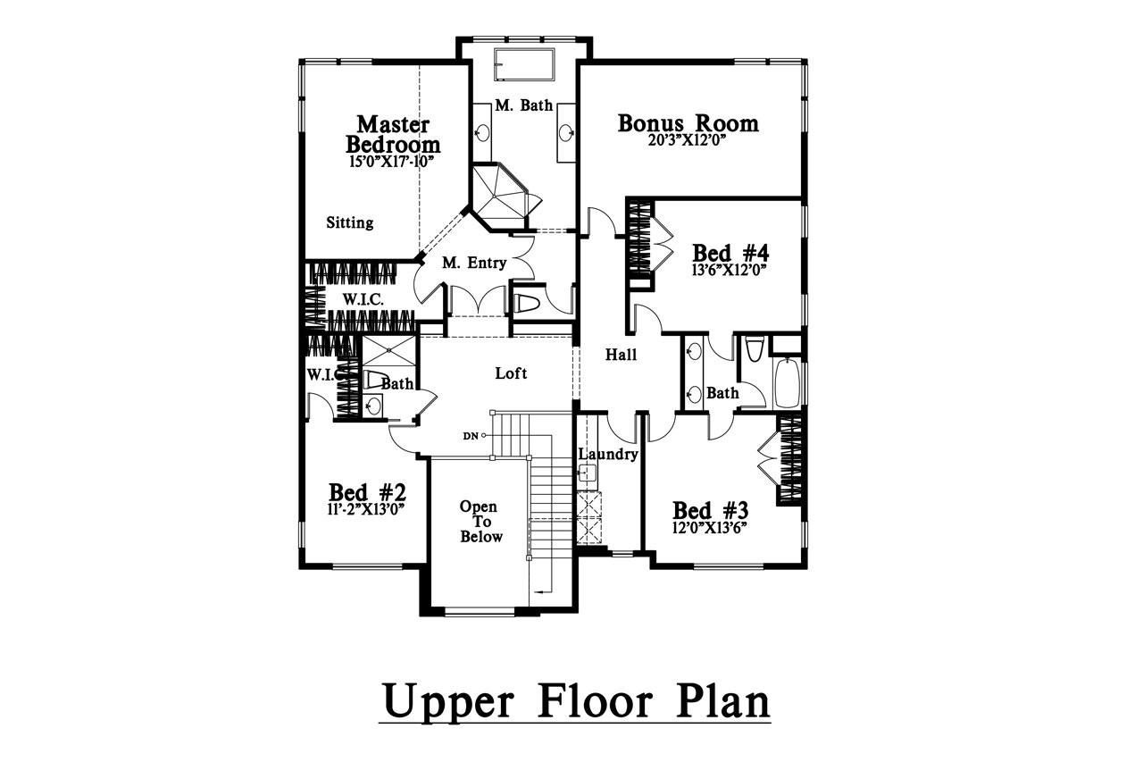 Craftsman House Plan - 77084 - 2nd Floor Plan