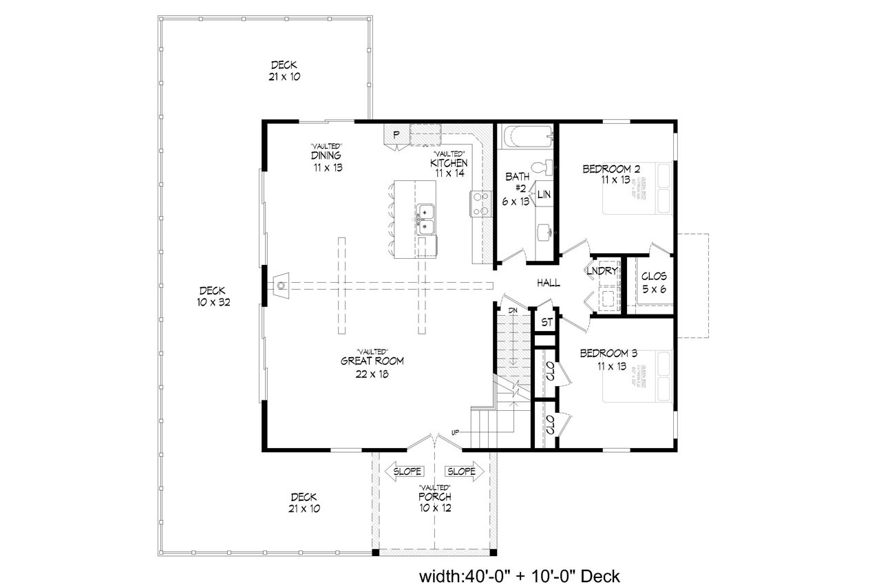 Lodge Style House Plan - Kinhawk 77126 - 1st Floor Plan