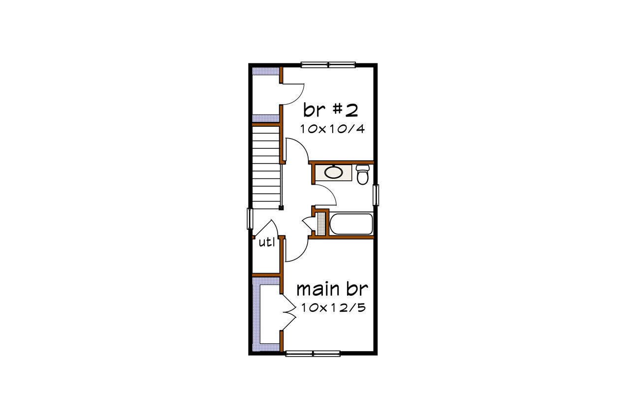 Secondary Image - Cottage House Plan - 78126 - 2nd Floor Plan