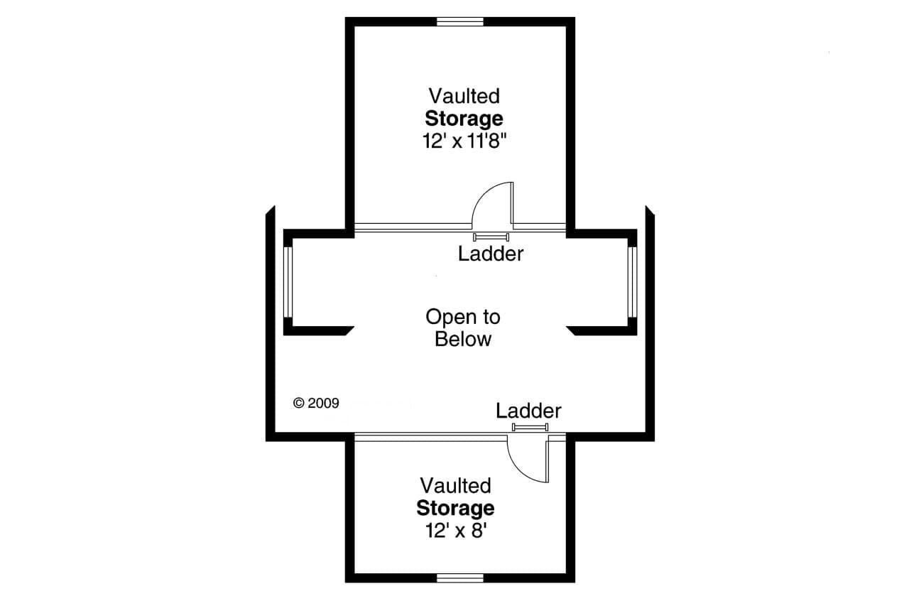 Secondary Image - Cottage House Plan - Guest Cottage 78401 - 2nd Floor Plan