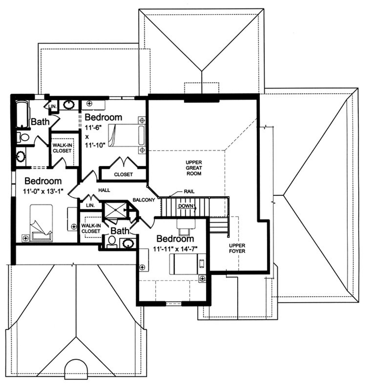 Secondary Image - Tudor House Plan - Winslow 78491 - 2nd Floor Plan