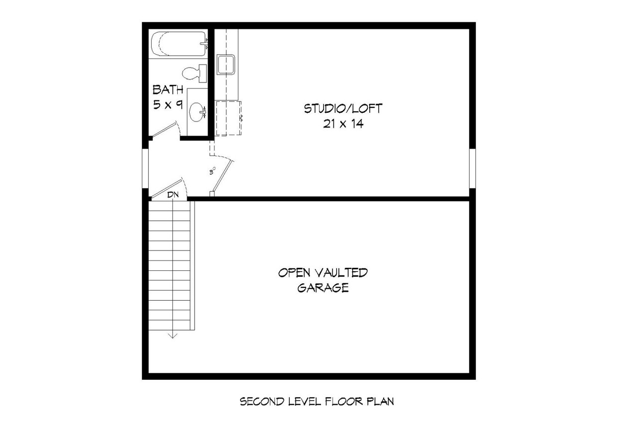 Secondary Image - Modern House Plan - 79325 - 2nd Floor Plan