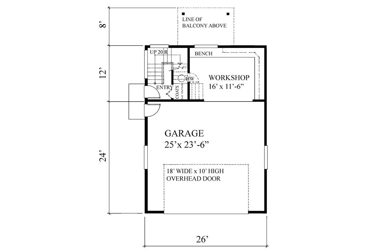 Traditional House Plan - 79769 - 1st Floor Plan