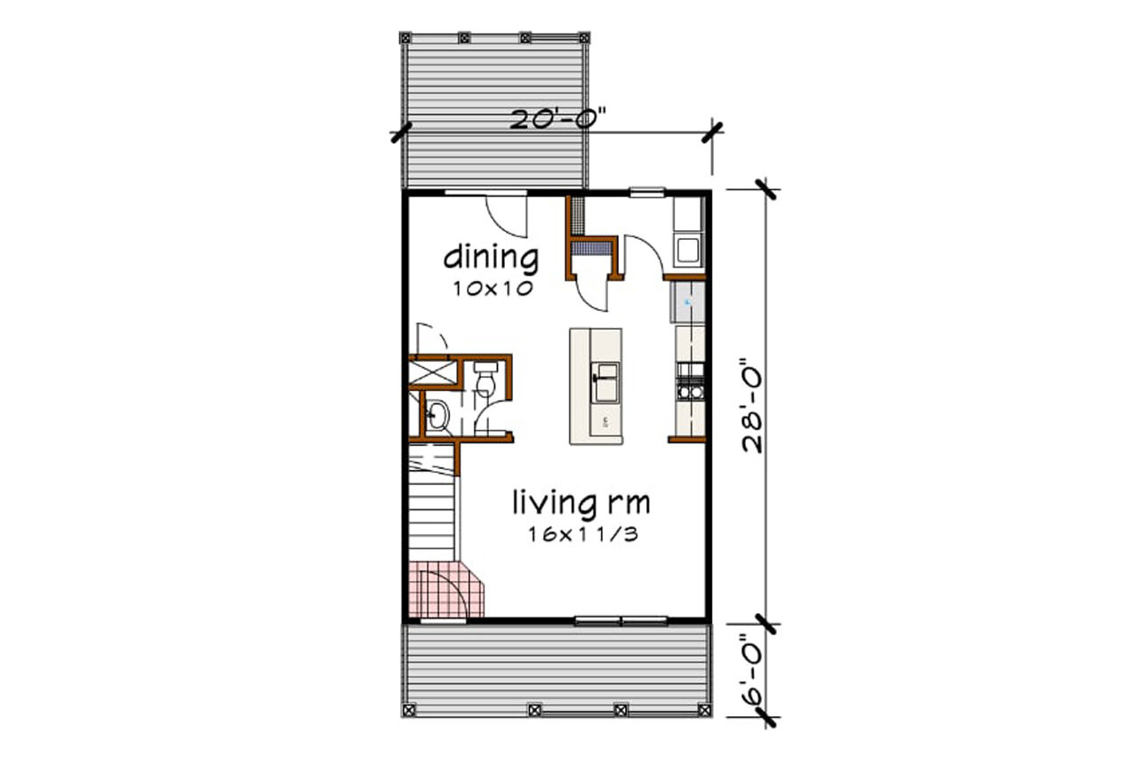 Craftsman House Plan - 79811 - 1st Floor Plan