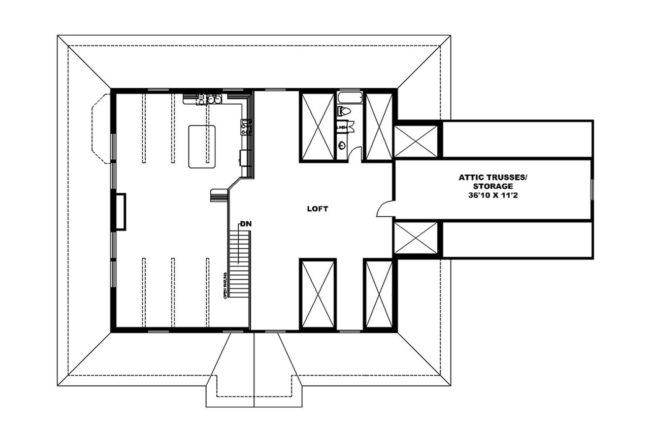 Secondary Image - Country House Plan - 79823 - 2nd Floor Plan