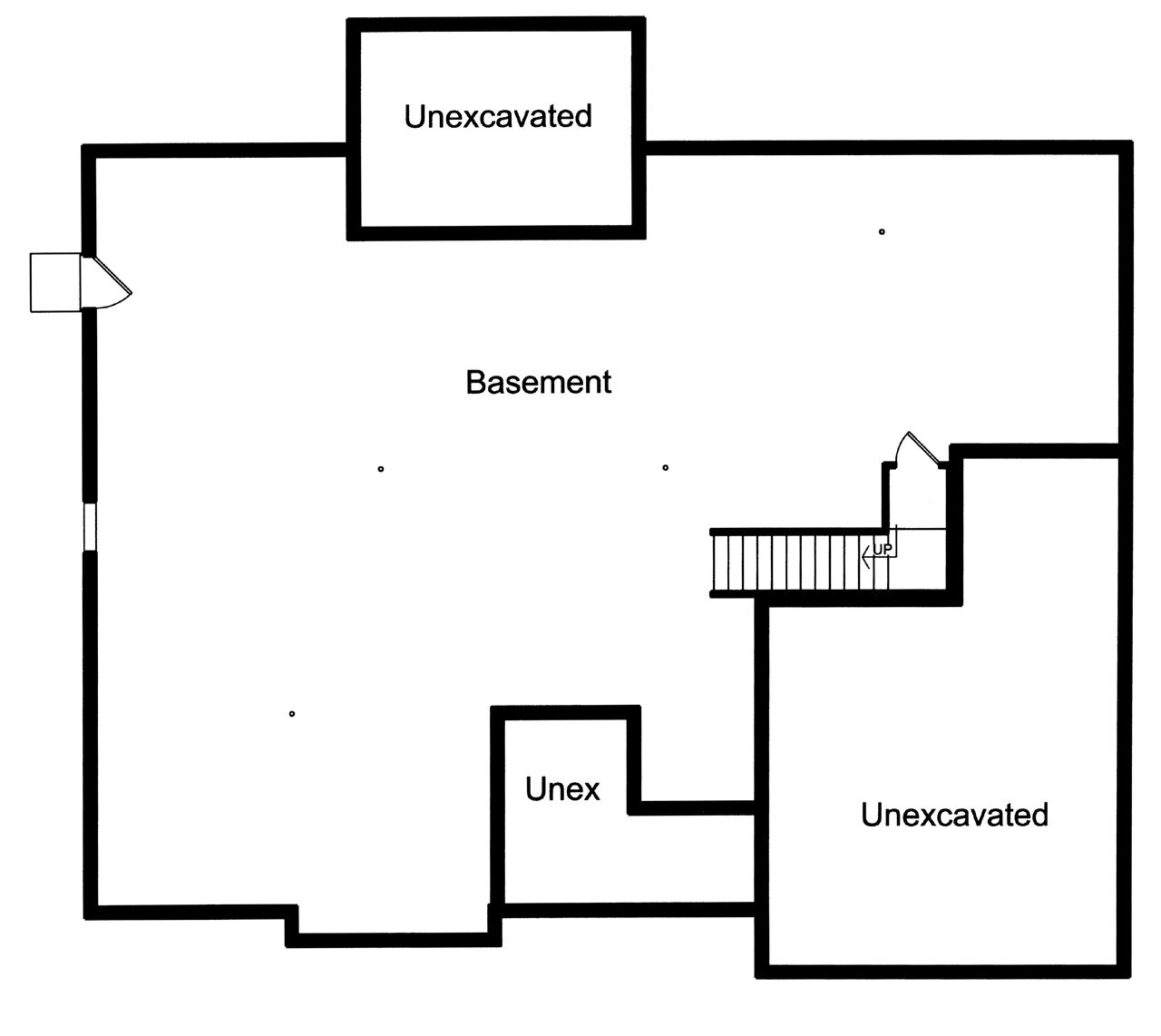 Traditional House Plan - Talbot II 80142 - Basement Floor Plan