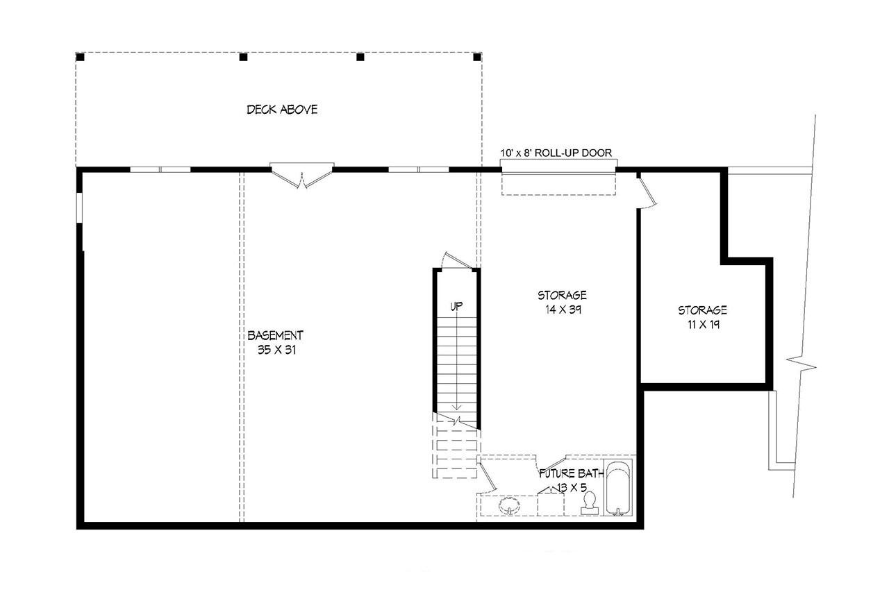 Country House Plan - Silver Creek II 80209 - Basement Floor Plan