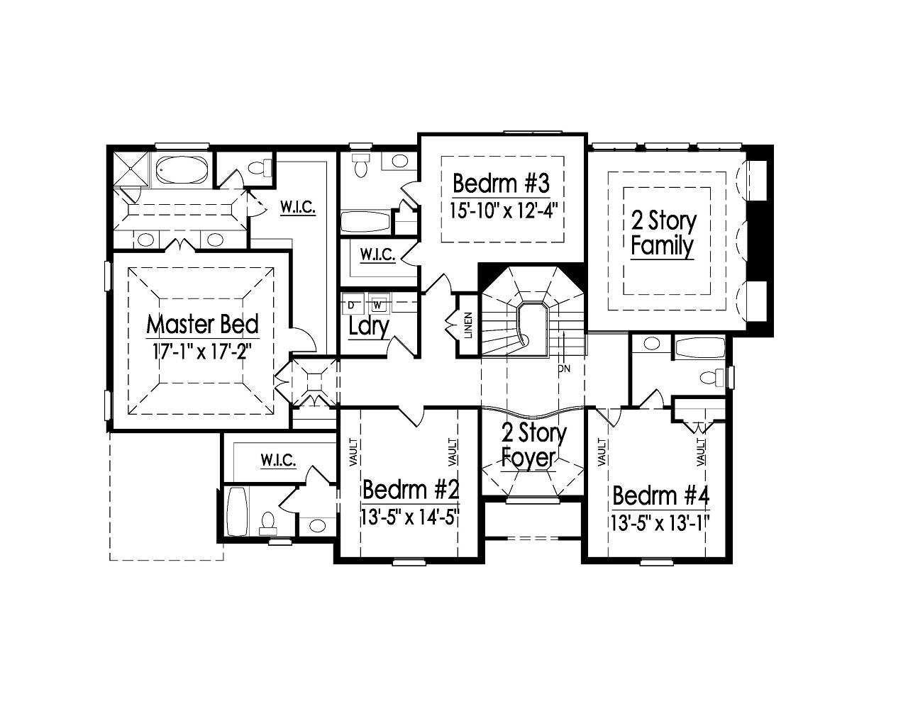 European House Plan - 81571 - 2nd Floor Plan