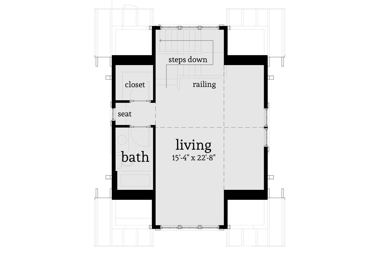 Secondary Image - Craftsman House Plan - 83155 - 2nd Floor Plan