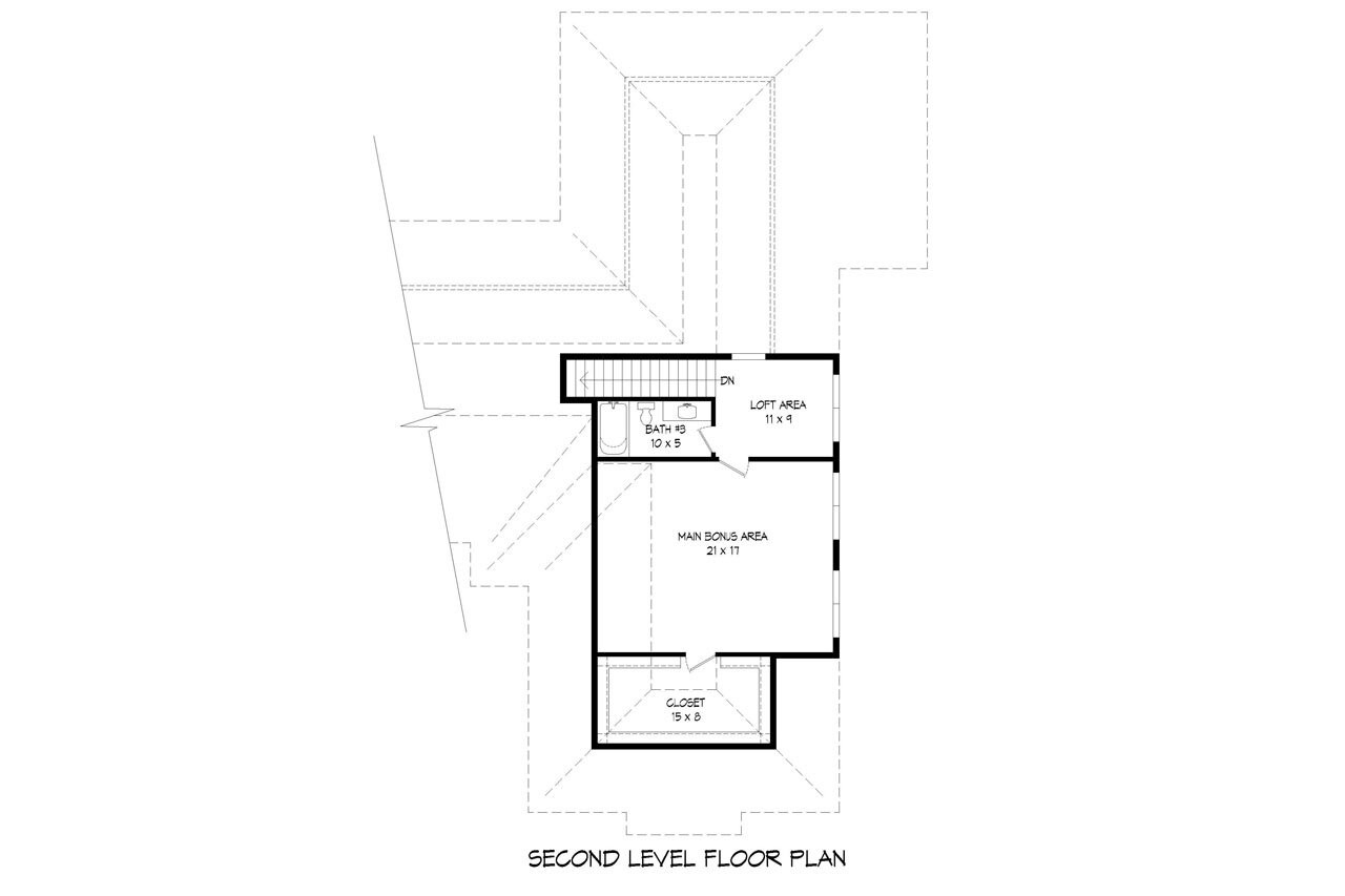Secondary Image - European House Plan - Horn Rapids 84200 - 2nd Floor Plan