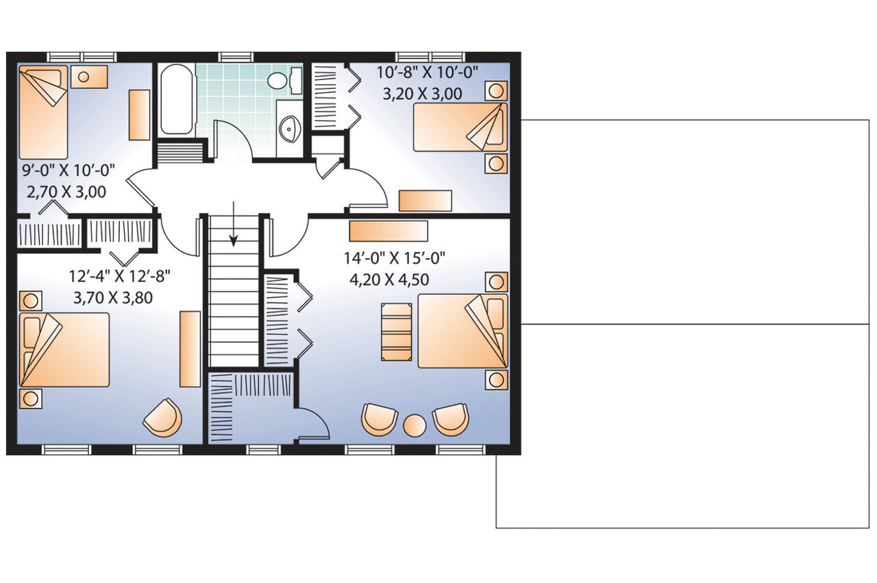 Colonial House Plan - Ellington 85013 - 2nd Floor Plan