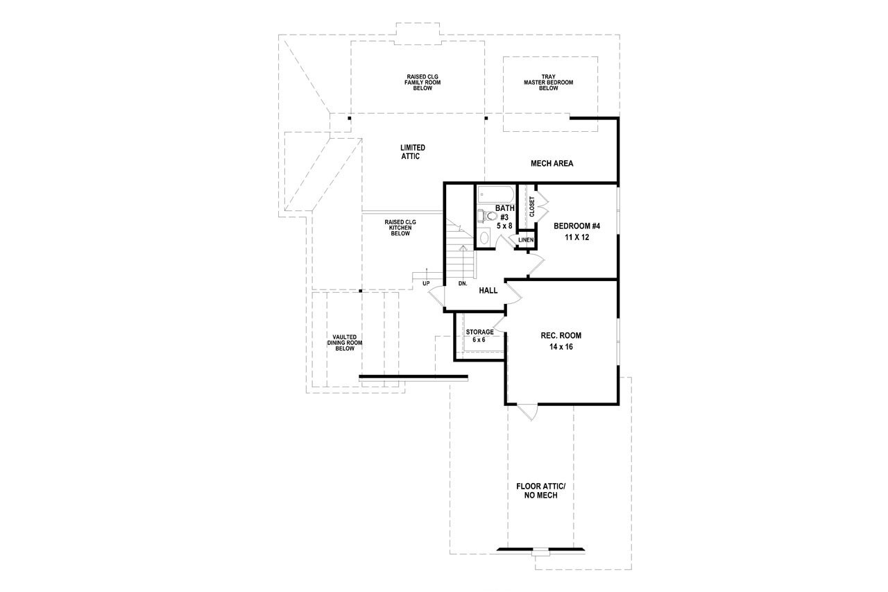 Secondary Image - European House Plan - 85553 - 2nd Floor Plan