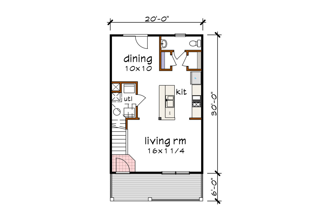 Country House Plan - 85621 - 1st Floor Plan