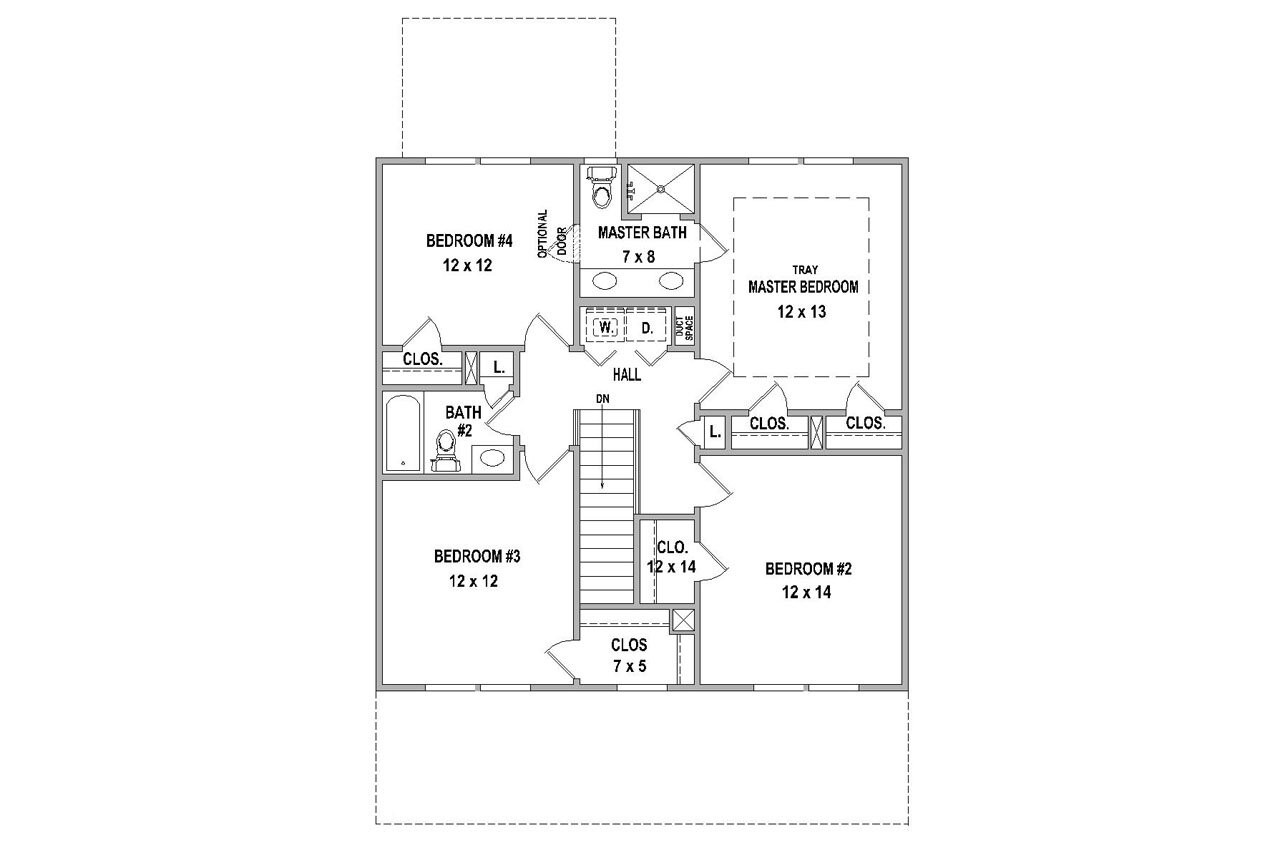 Secondary Image - Craftsman House Plan - 86678 - 2nd Floor Plan