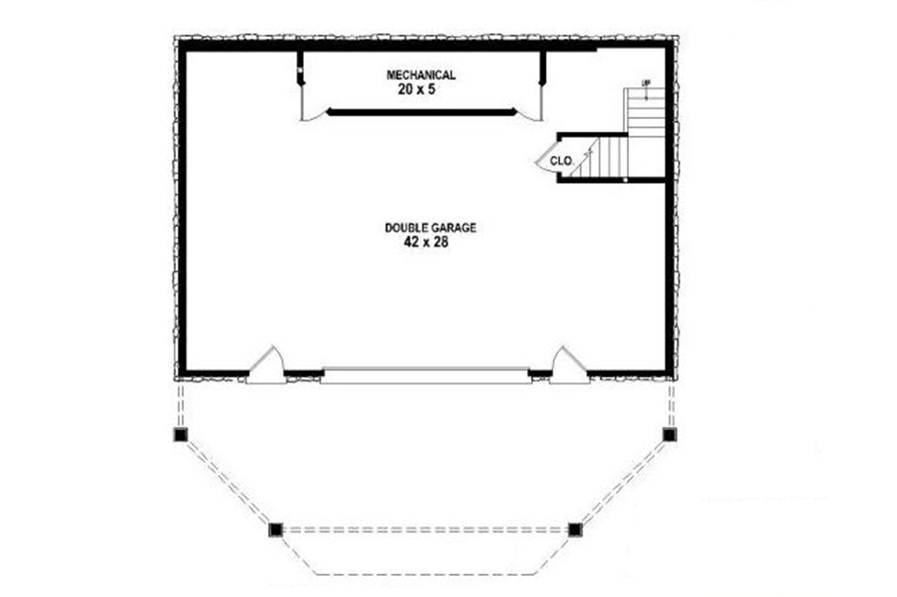 Cottage House Plan - 87068 - Basement Floor Plan