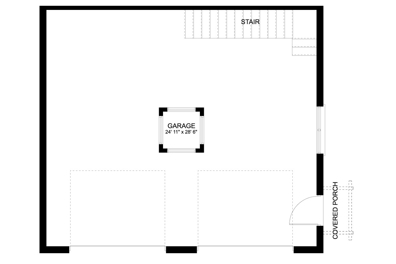 Cape Cod House Plan - 87586 - 1st Floor Plan