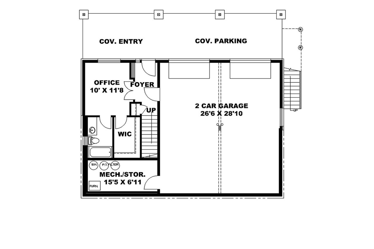 Secondary Image - Traditional House Plan - 87637 - Other Floor Plan
