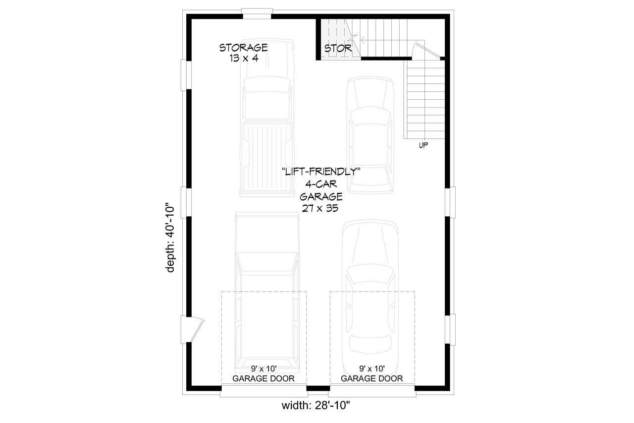 Traditional House Plan - Forney 87691 - 1st Floor Plan