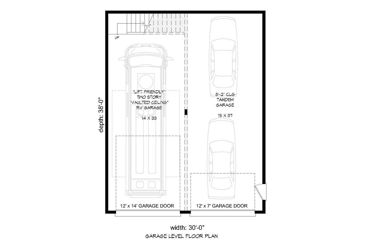 Contemporary House Plan - 87801 - 1st Floor Plan