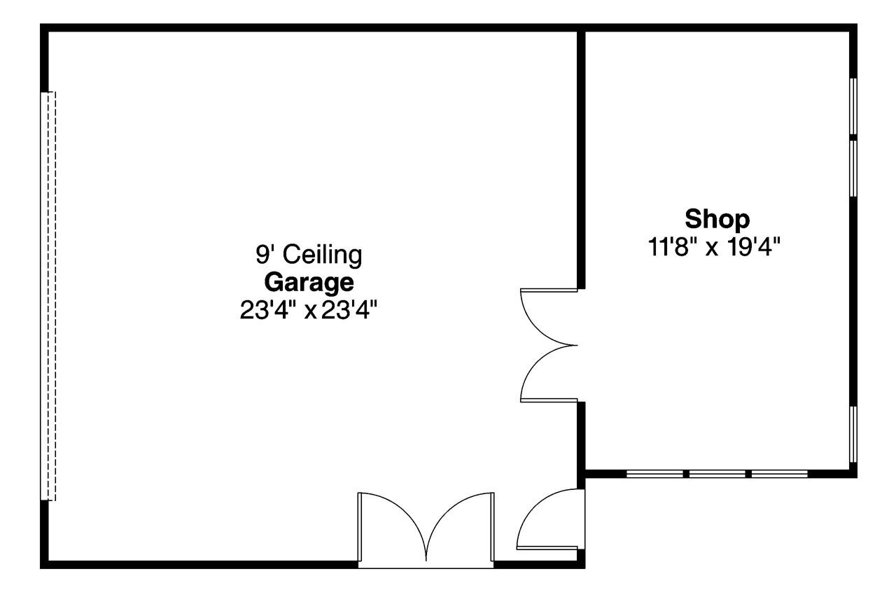 Craftsman House Plan - 87989 - 1st Floor Plan