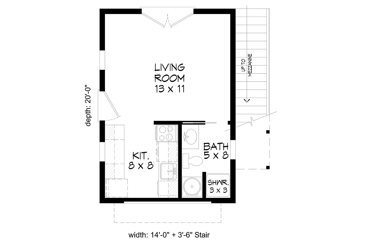 Traditional House Plan - Creekview 88328 - 1st Floor Plan