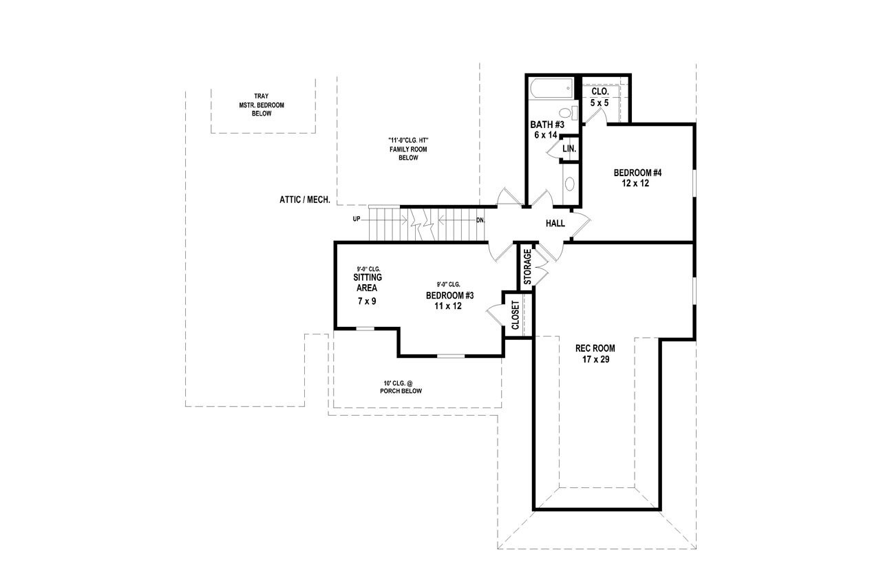 Secondary Image - Traditional House Plan - 88678 - 2nd Floor Plan