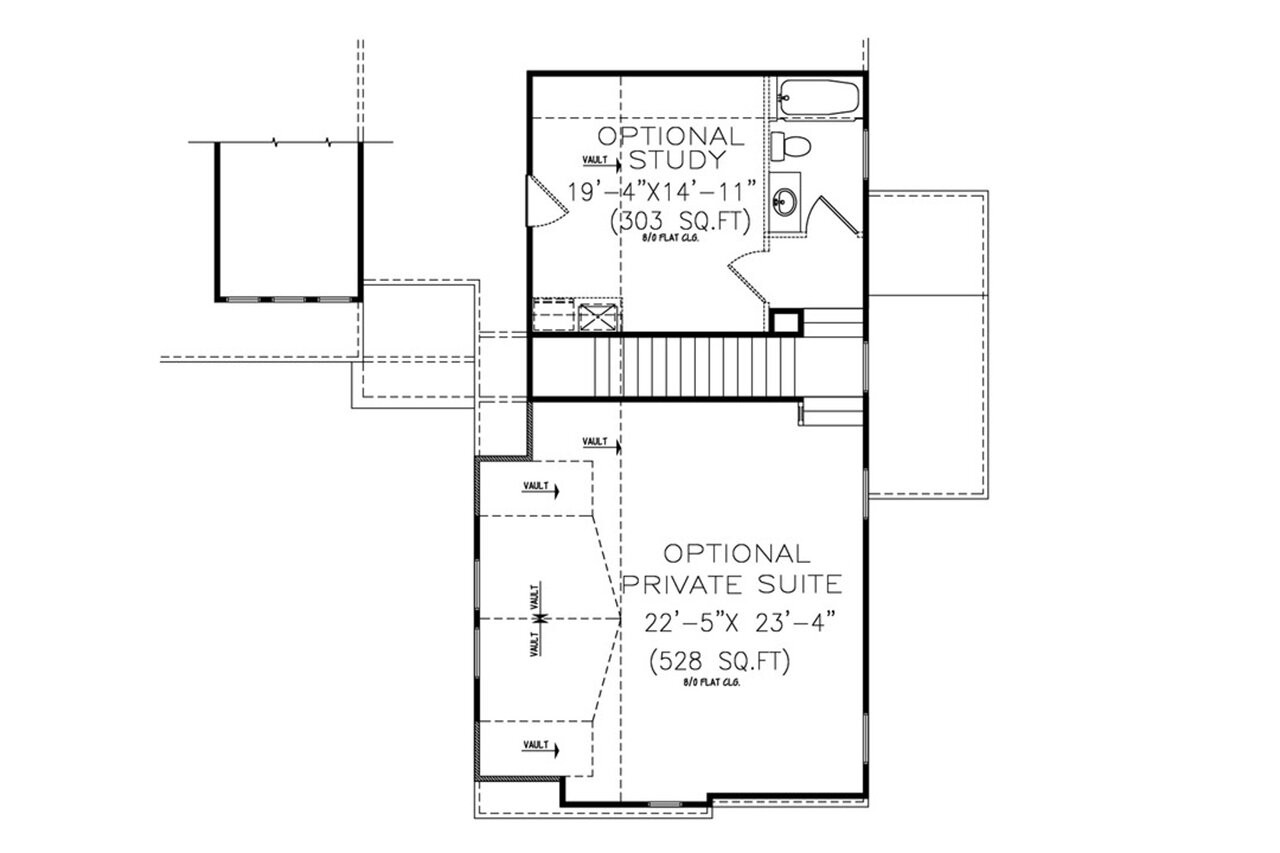 Modern House Plan - Lake Shore 89220 - Optional Floor Plan
