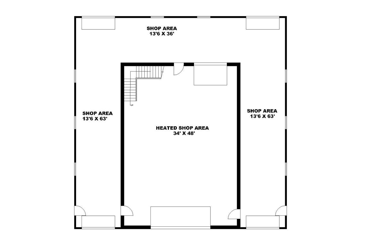 Farmhouse House Plan - 89368 - 1st Floor Plan