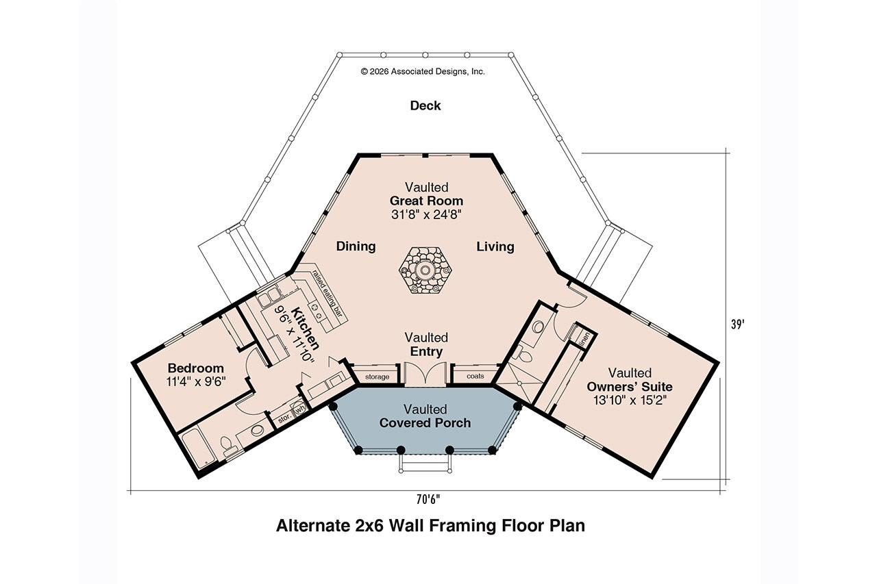 Lodge Style House Plan - Ridgeline 89692 - Optional Floor Plan