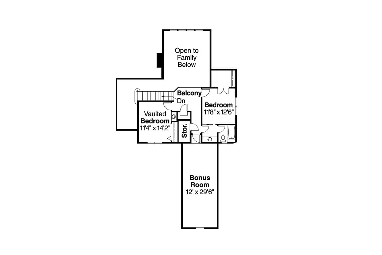 Secondary Image - European House Plan - Marcellus 90720 - 2nd Floor Plan
