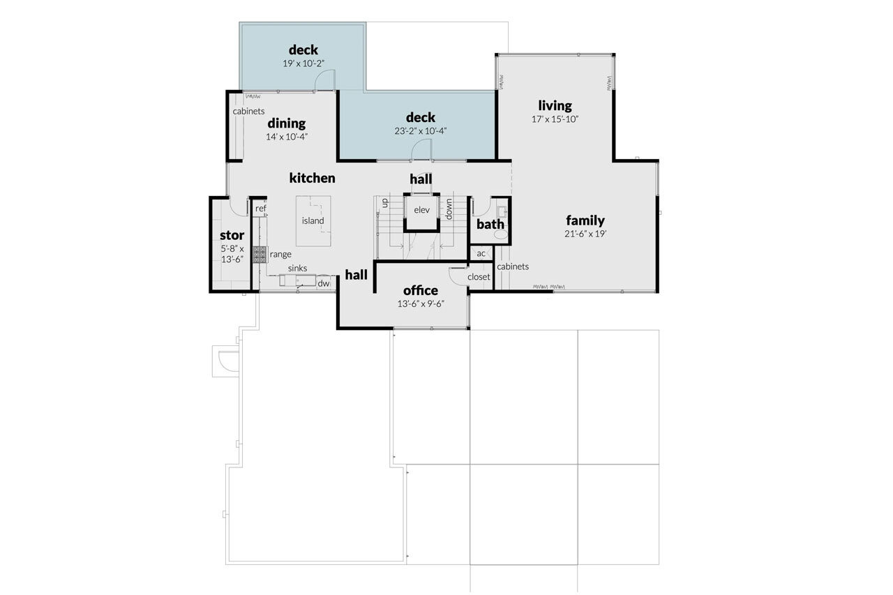 Modern House Plan - Sagebrush 90809 - 2nd Floor Plan