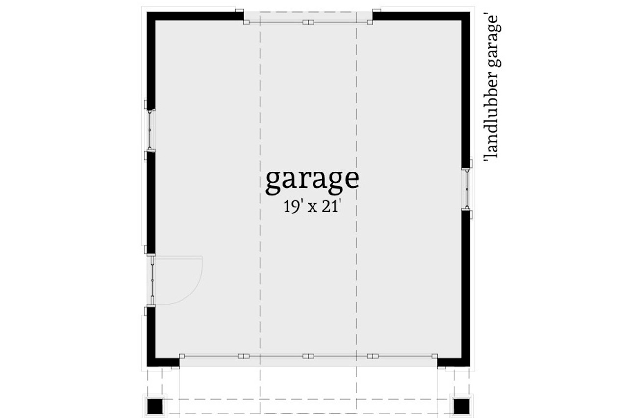 Cape Cod House Plan - Landlubber Garage 90945 - 1st Floor Plan