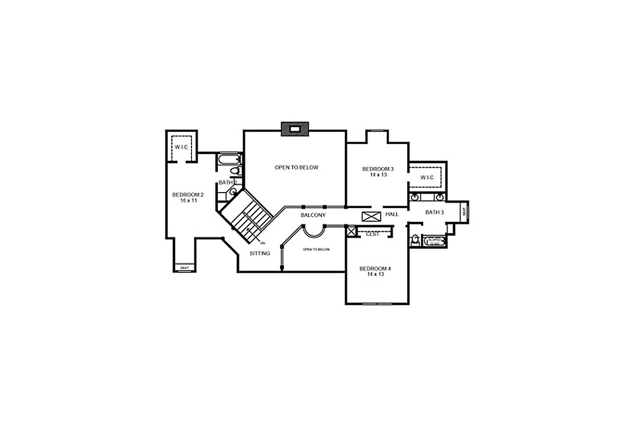 Secondary Image - European House Plan - Garrison 91222 - 2nd Floor Plan