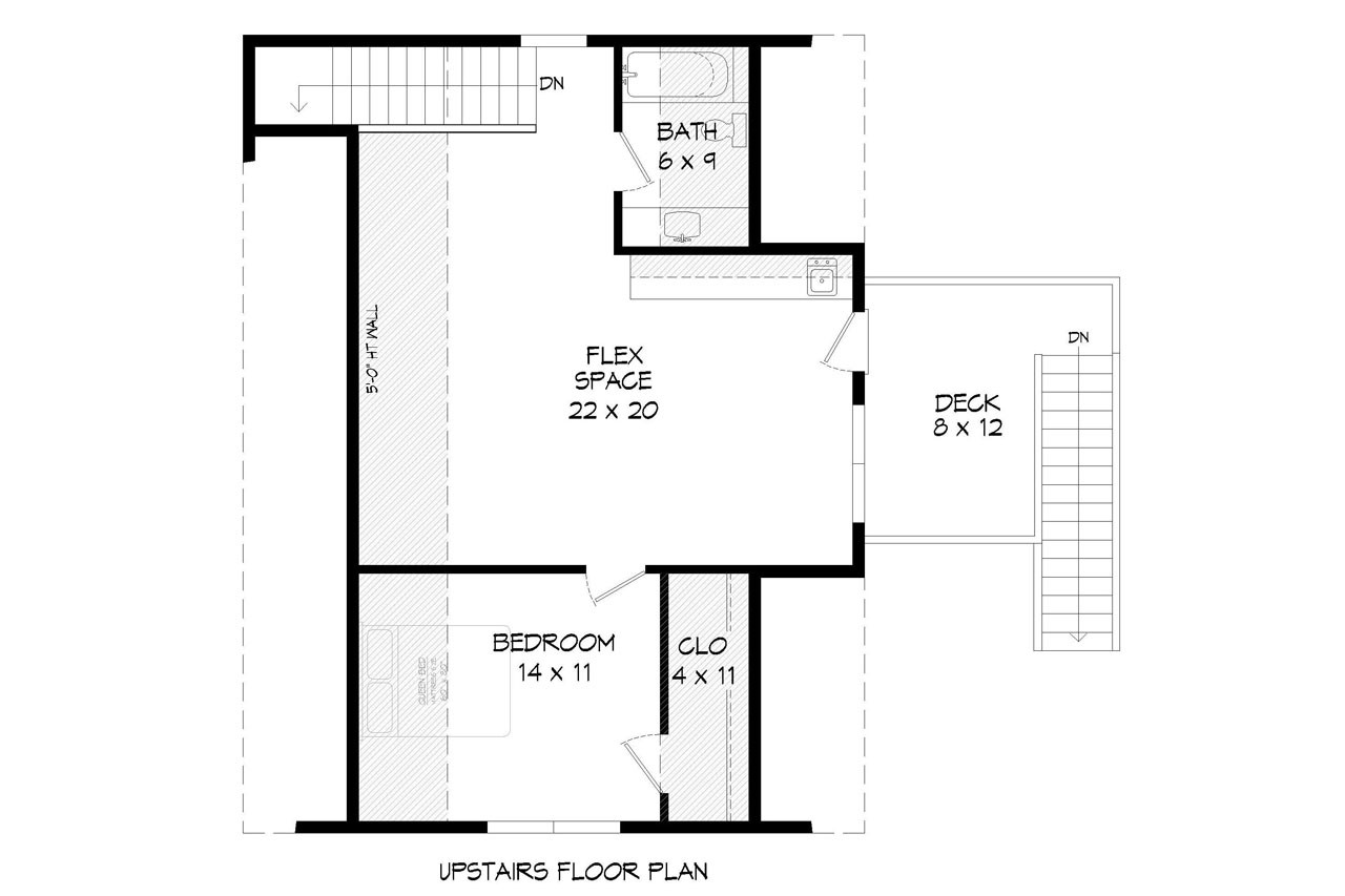 Secondary Image - Country House Plan - Whidbey Island Retreat 91752 - 2nd Floor Plan