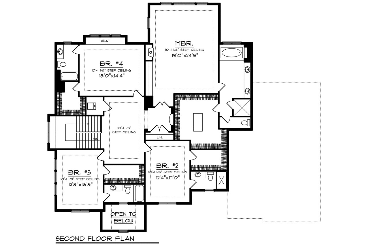 Secondary Image - Tudor House Plan - 92665 - 2nd Floor Plan