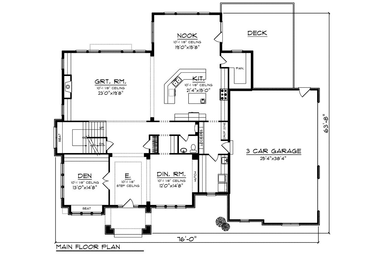 Tudor House Plan - 92665 - 1st Floor Plan