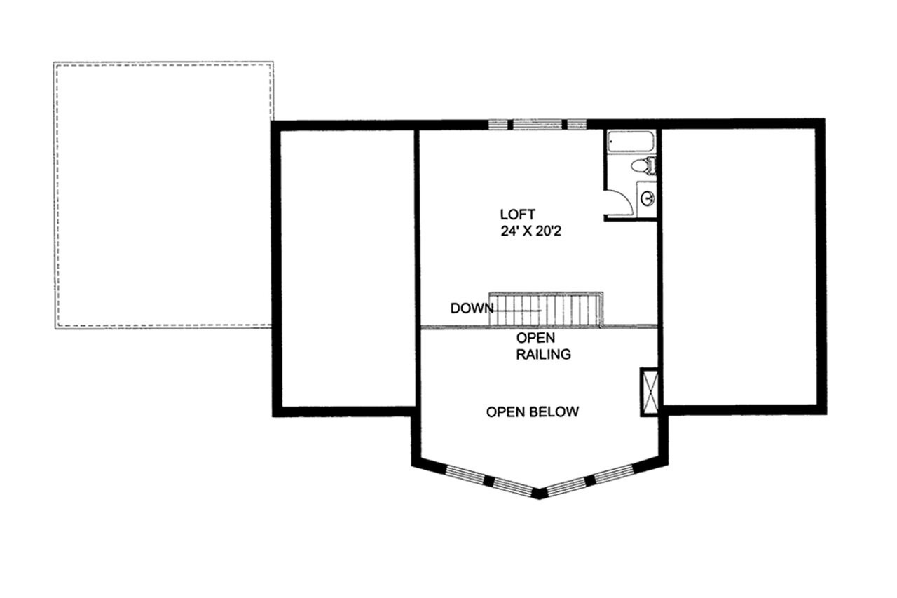 Secondary Image - Craftsman House Plan - 93234 - 2nd Floor Plan